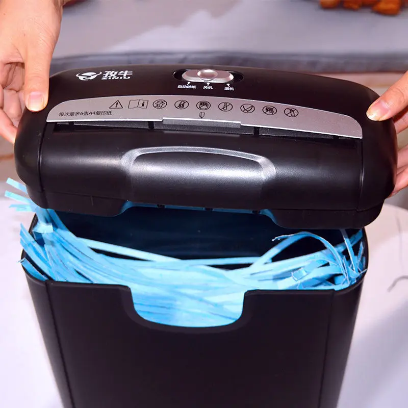 Cross-Cut Paper Shredder Micro-Cut Credit Card Bank Card Mini Electronic Silent A4 Shredder Automatic 10L Capacity