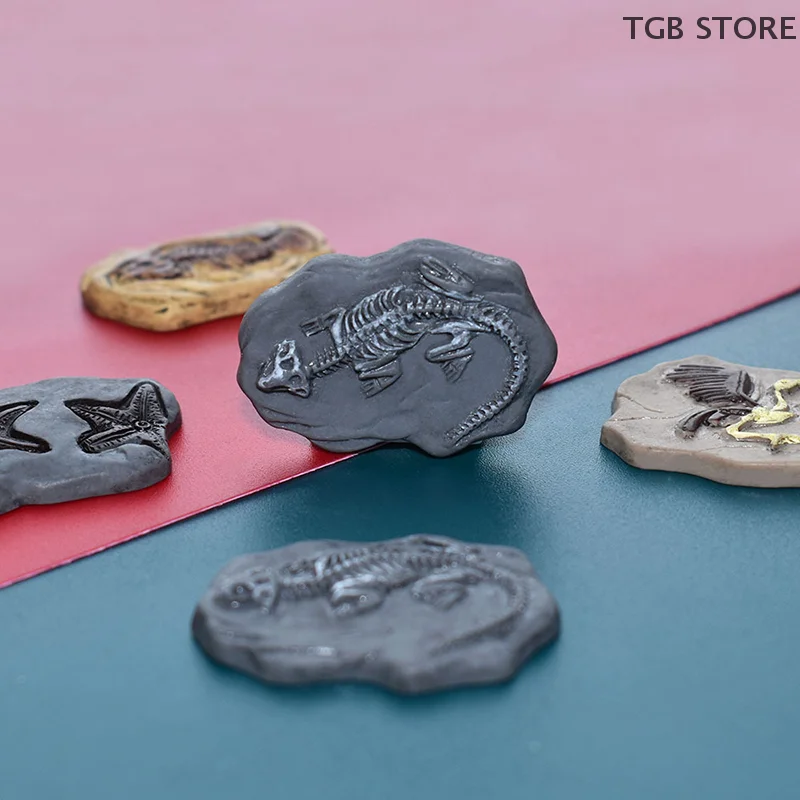 4 pezzi/set mini dinosauro fossile modello simulazione miniature artigianato decorazioni micro paesaggio casa delle bambole ornamento giocattolo