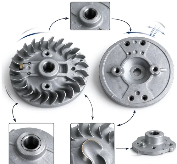 1PC 4-Stroke Engine Flywheel Replacement Spare Part for Honda GX35 UMK435 Trimmer Brush Cutter Lawn Mower Motor