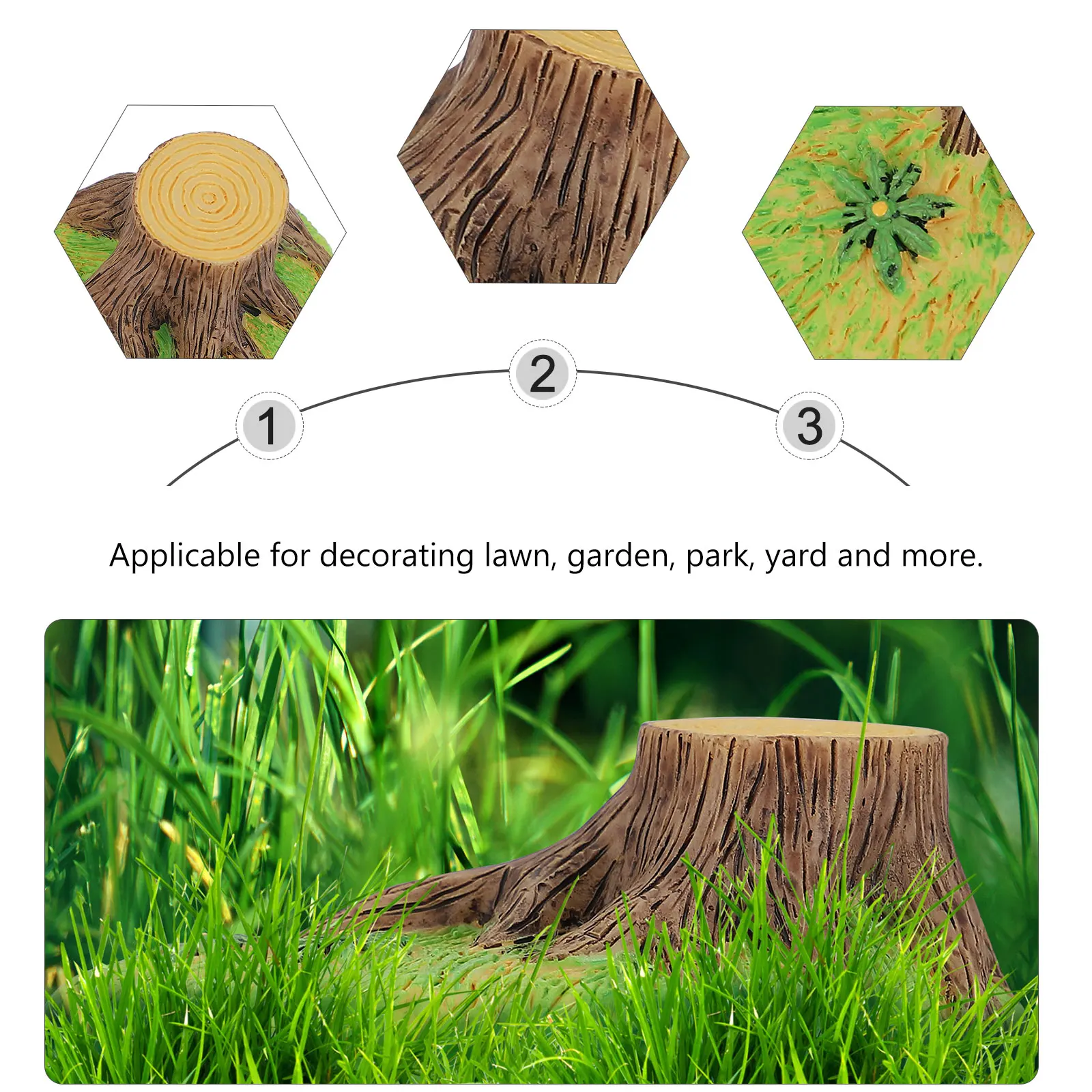

Fake Grassland Figure Flower Pot Micro Landscape Craft Mini Garden Diy Decoration Resin Lawn Ornament Yard Park Home Gift Dry