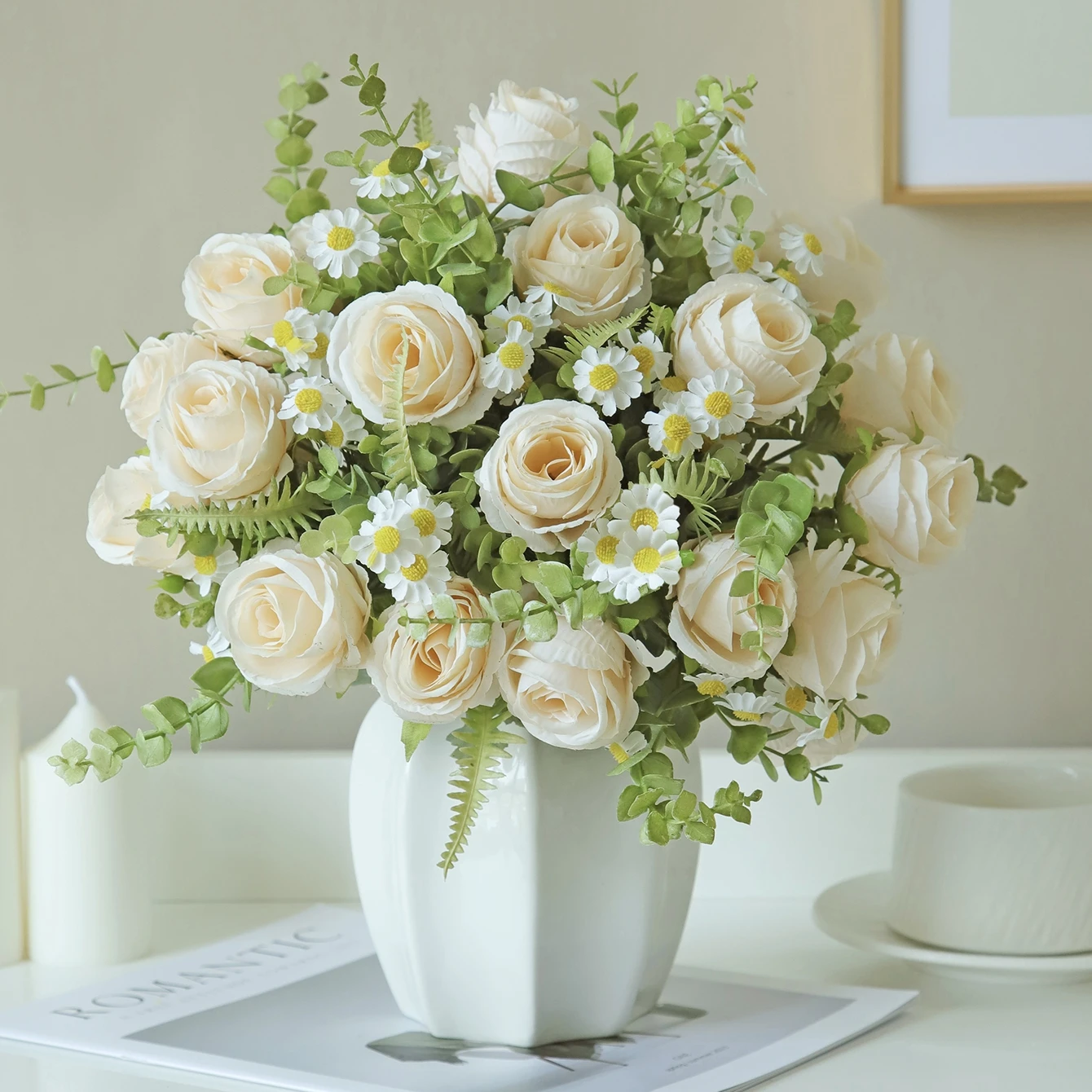 Seidenrosen Künstliche Blumen DIY Geschenk Hochzeit Heim Valentinstag Dekoration Kranz Brautstrauß Raum Tisch Fotografie Ornament Geschenk