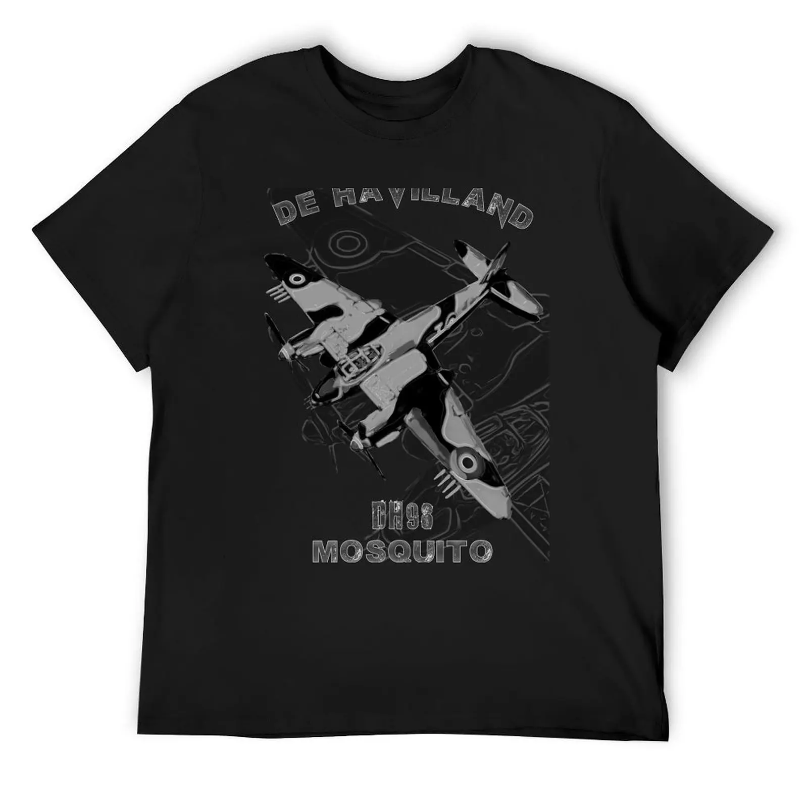 DeHavilland Mosquito Vintage BritishAircraft T-Shirt oversized vintage clothes sports fans t shirt for men