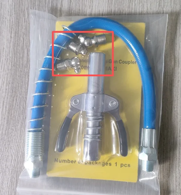 Industrial Grease Gun Coupler 1/8 NPT Oil Pump Quick Release Machine Tools 3-Year Warranty Car Syringe Lubricant Tip