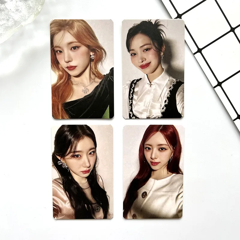 4Pcs/Set ITZY Idol New Series Algorhythm Lomo Cards HD Printd Photocards High Quality Yeji Lia Ryujin Chaeryeong Yuna Fans Gift