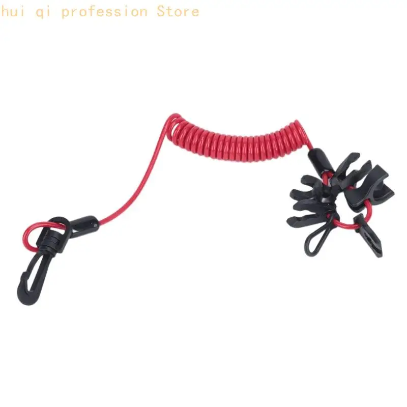 Außenbord-Sicherheitsleinenset mit Hakenclip und sieben Schlüsselaufsätzen H8WE – Detail 9