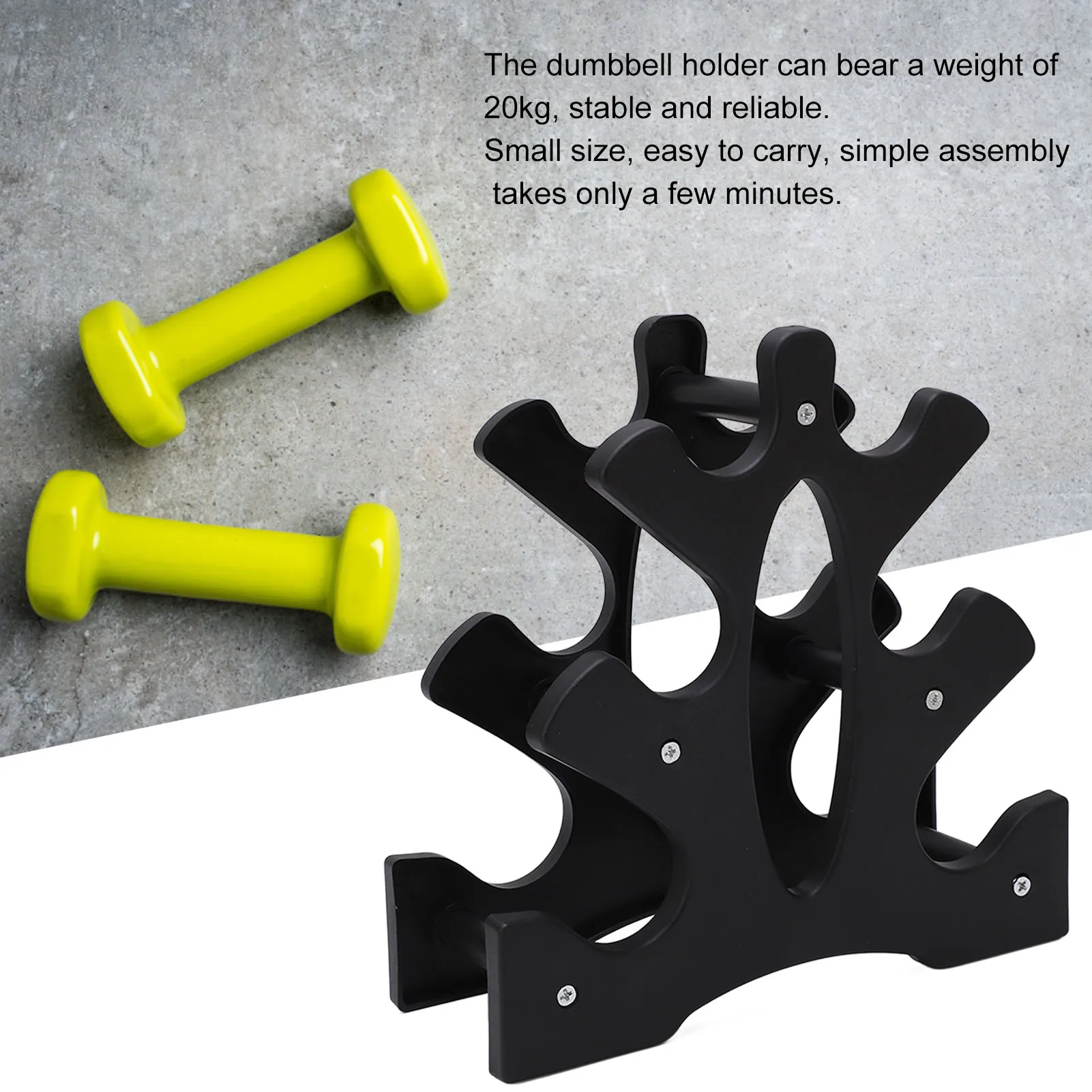 

Dumbbell Rack Home Sport Fitness Equipment Storage Holder Weight Support Dumbbell Floor Bracket Gym Space Saver Shelf