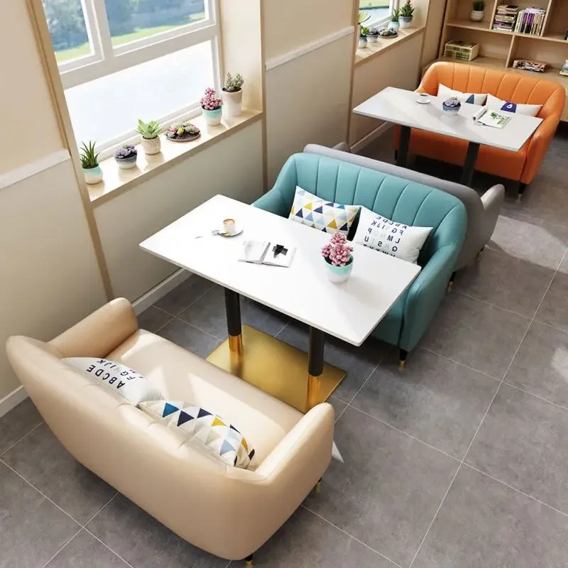 Factory Wholesale Cafe Sofa Cheap Creative Modern Simple Restaurant Chair Commercial High Quality Popular Coffee Shop Sofa Chair