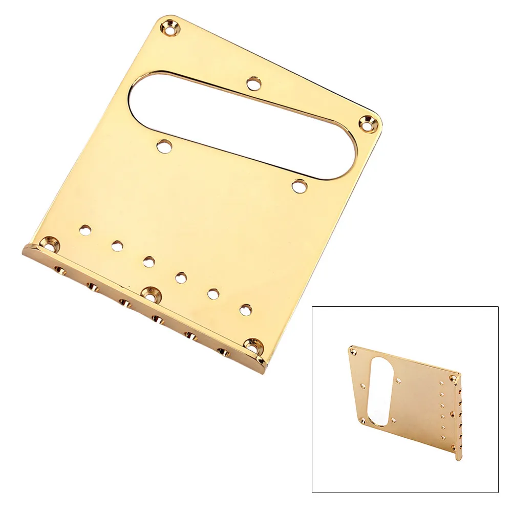 

98Mm Plate Chrome Steel Replacement for Style Guitar No Saddles Included Easy Install Bridge Plate for