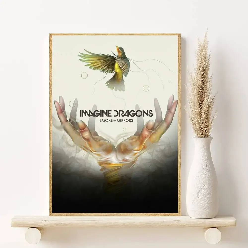 الأمريكية البديل روك باند تخيل التنين غلاف الألبوم الفن الجدار ملصق HD مقاوم للماء غرفة المعيشة المنزلي غرفة نوم بار قماش