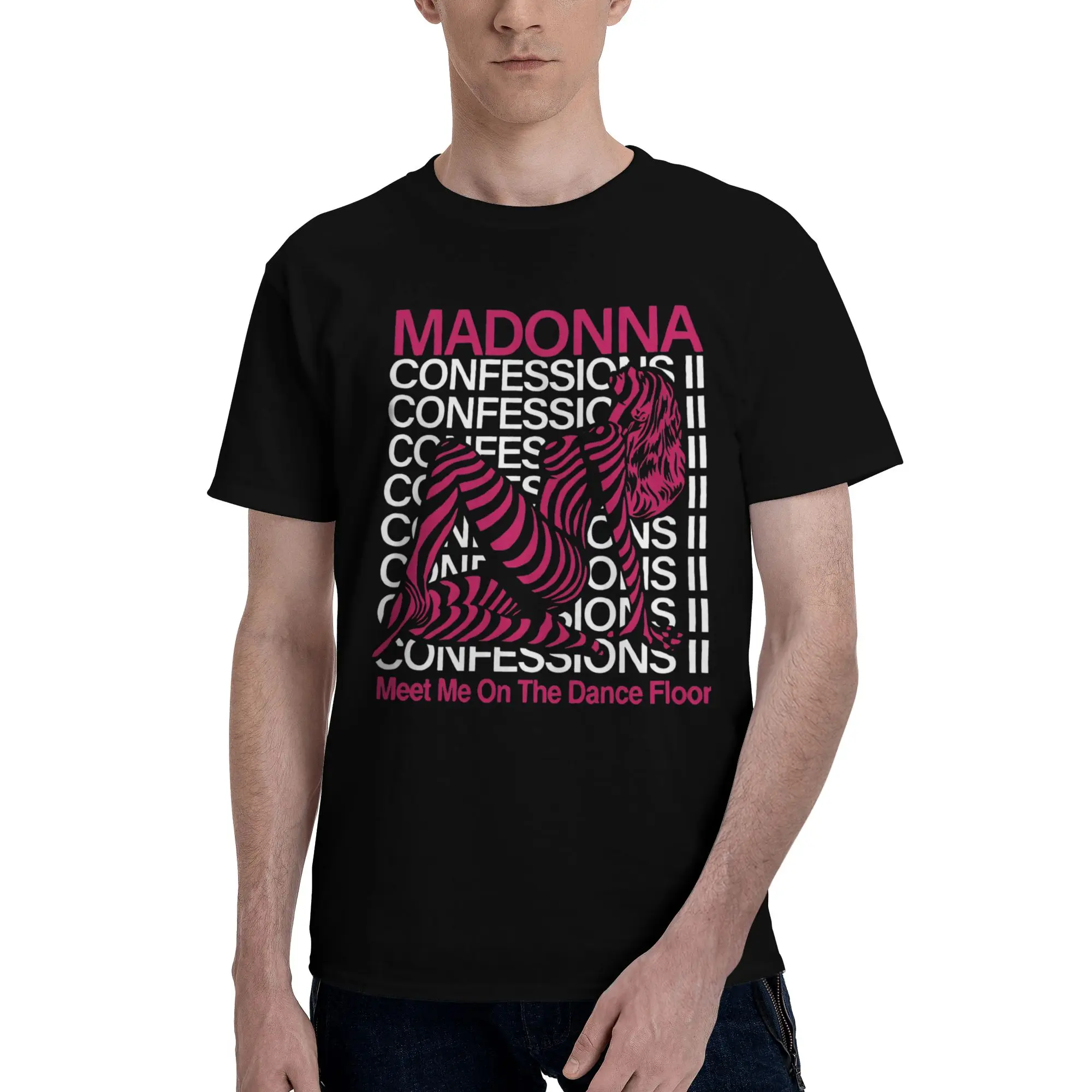 Men Women Print Madonnas CONFESSIONS II Tour 2026   Tee T Shirt Cotton  T-shirts Clothes