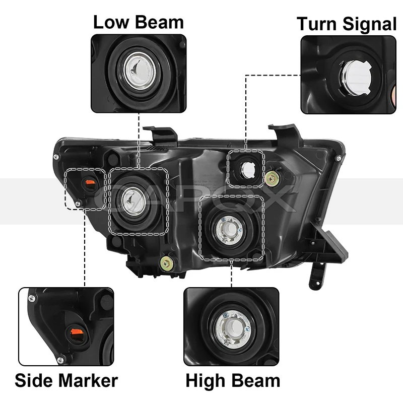 

Front Bumper Headlight For Toyota Tundra 2007-2013 Headlamp Head Light Head Lamp