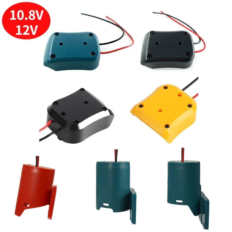 

Battery Adapter 10.8V-12V Battery Dock Power Connector With 14Awg Wires Connector Adapter Tool For Makita/Bosch/Milwaukee/DeWalt