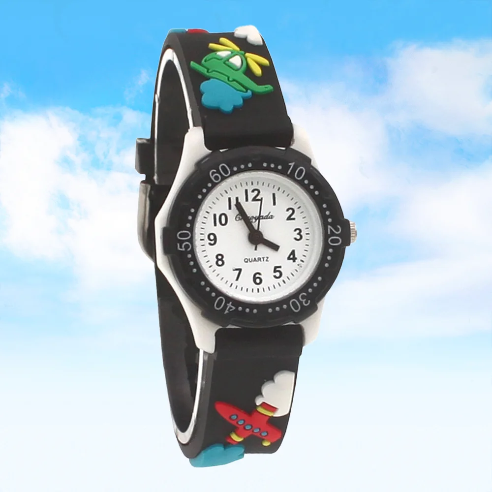 3D Cartoon Quartz Kids Watch Sports Fashion Time Learning Watch for Boys & Girls Student Birthday Gift