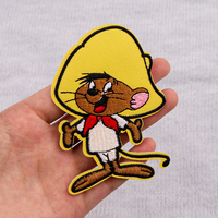 Mexican Mouse Patches For Clothing Cartoon Patches Appliques Iron on Badges Clothes Stickers DIY Sewing Embroideriy Stripes