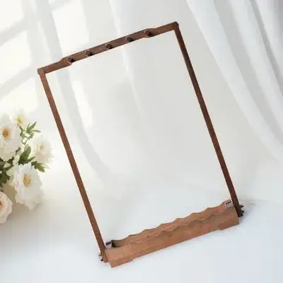 Bamboo Pen Rack Retro Brush Holder Desk ganizer Durable Simple Design Colorfast Student Use Creative Practical Art Supplies