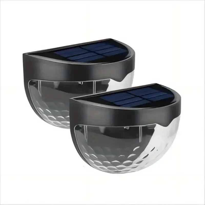 LED Solar Fence Lights Outdoor Waterproof Wall Lights Corrugated Lights for Fence Terrace Garden Path Decorative