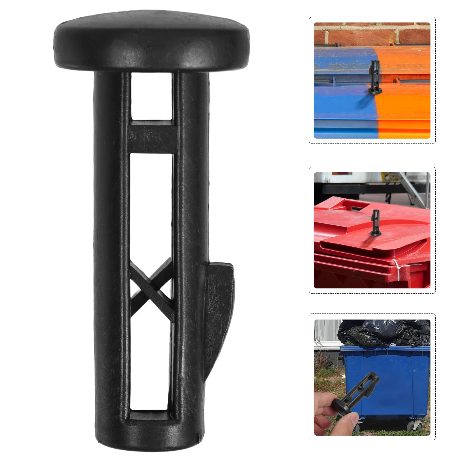 

10 Pcs Trash Can Lid Latch Outdoor Lock Garbage Pin Bin Hinge Cover Buckle Container Plastic