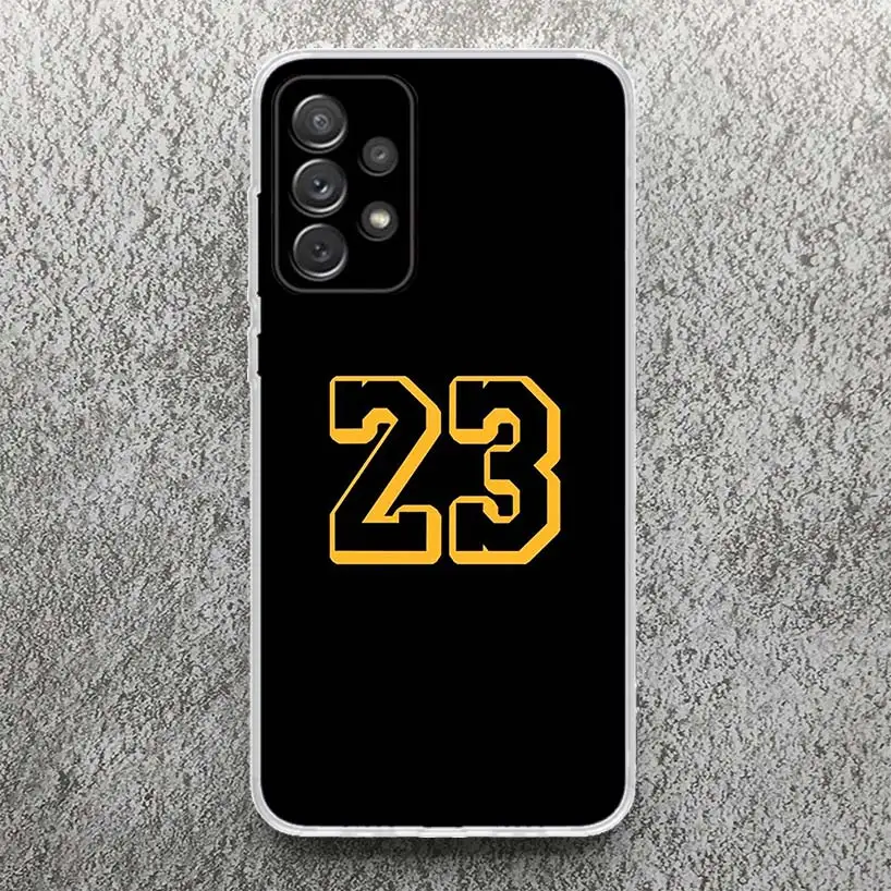 Etui na telefon Basketball 23 24 Number do Samsung Galaxy A14 A54 A15 A55 A13 A53 A12 A52 A25 A35 A24 A34 A23 A33 A22 A32 A04S A03S