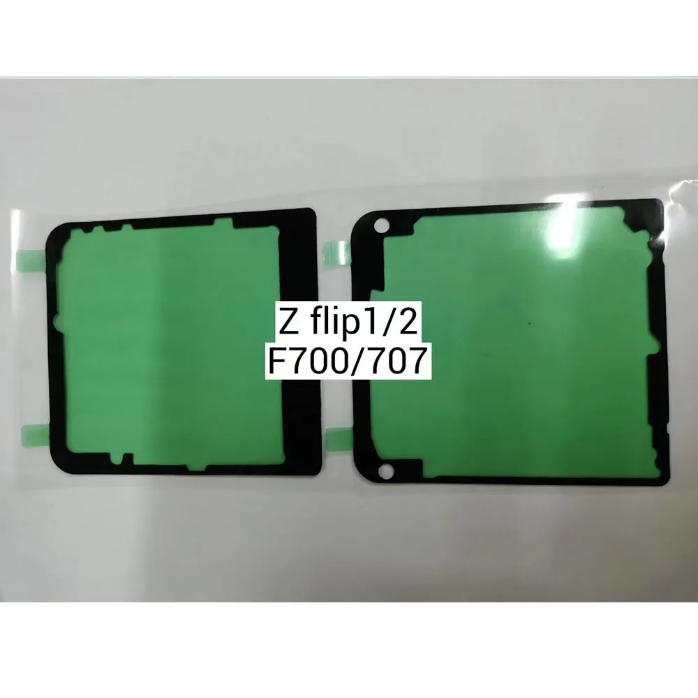 New Back Door Glass Battery Cover With Camera bezel+lens For Samsung Galaxy Z Flip 2 5G F707   Housing Battery Back Cover Replac