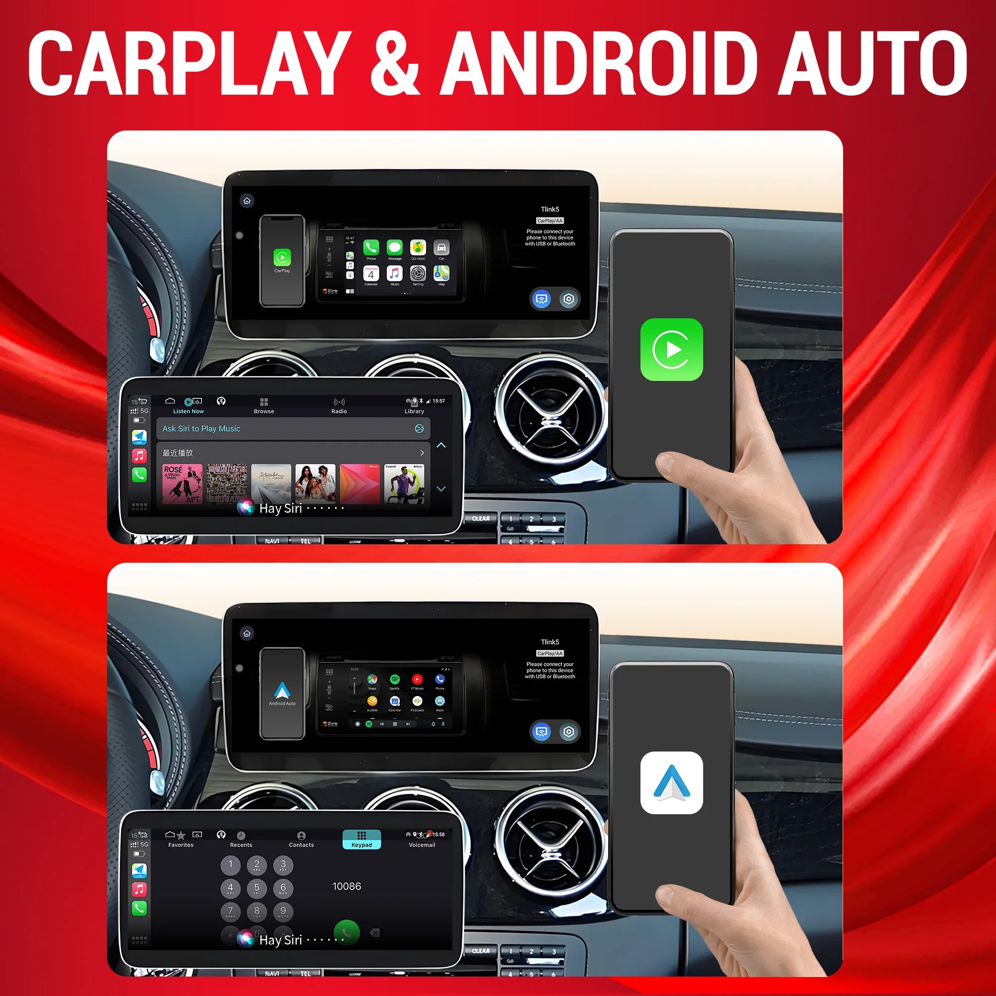 10.25inch Right Hand Drive Car Radio For Mercedes Benz S Class W221 W216 2005-2013 Android 13 BT Carplay Snapdragon 680 Screen - Image 5