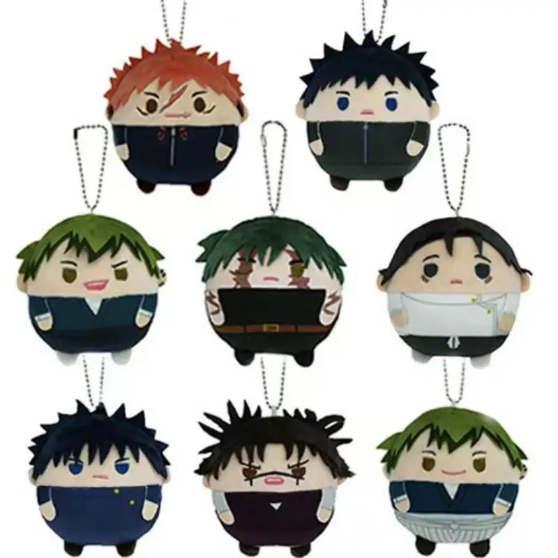 Nuevo Llavero Redondo Kawaii Jujutsu Kaisen 2026, Muñeco de Peluche Suave de Anime Yuji Megumi Choso Yuta, Colgante para Bolso, Regalo para Fans de Dibujos Animados