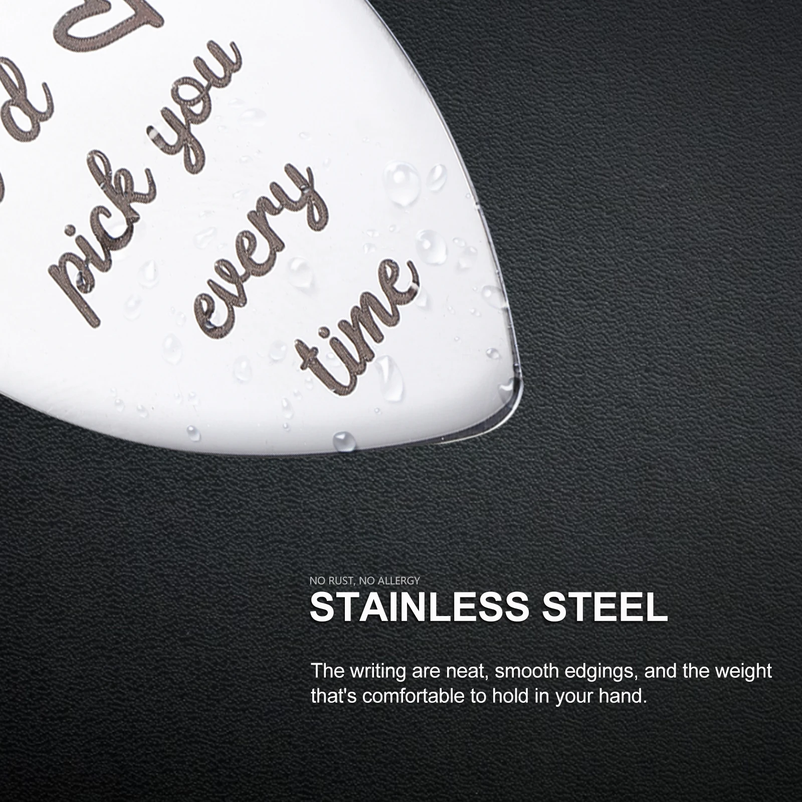

Bracket Guitar Pick Keychain Lovers The Gift Fingertip Stainless Steel Acoustic Thumb Plectrums