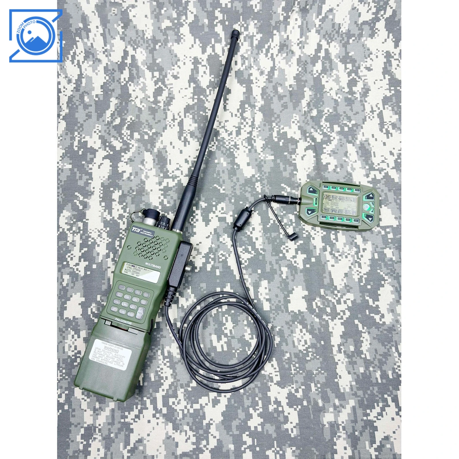 TRI AN/PRC-152 ขั้นสูง KDU ชุดสาม Proofing 6-Band Handheld Tactical Walkie Talkie พร้อมปุ่มกดจอแสดงผลหน่วย KDU Controller