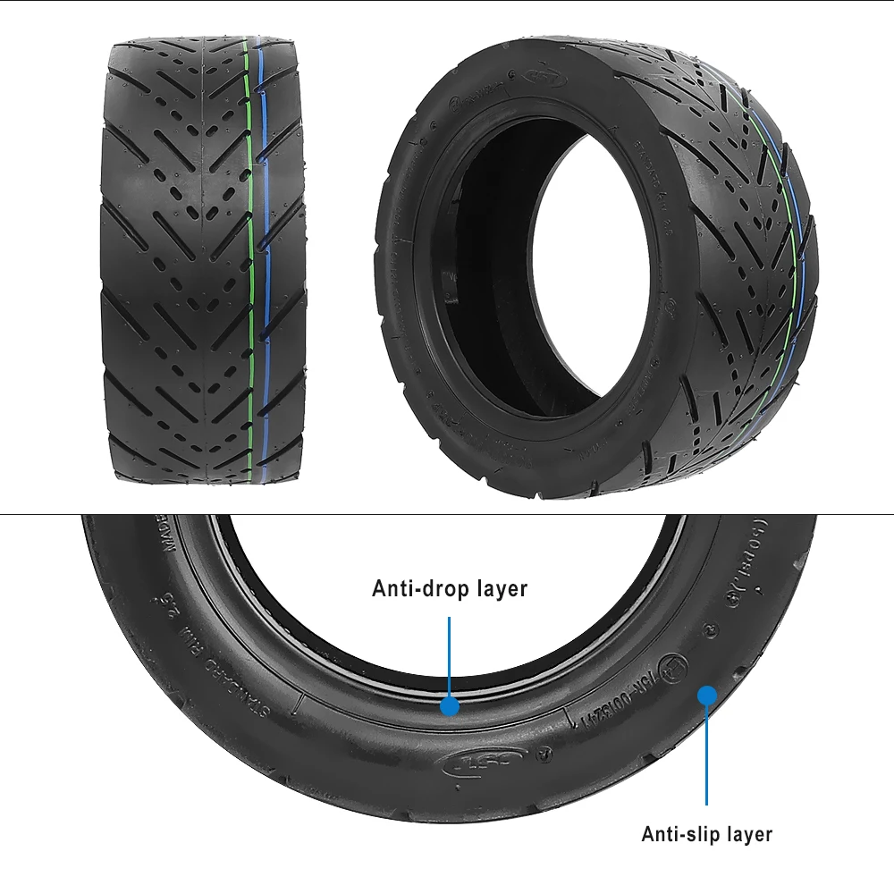 

11 Inch Vacuum Tire 90/65-6.5 Self-healing Tyre Tubeless Tire with Glue for Kaabo Wolf Warrior 11 King GT Electric Scooter Parts