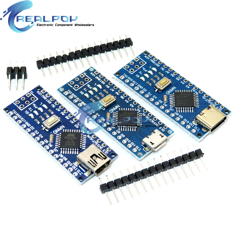 Controlador Mini/Tipo C/Nano Micro USB 3,0 con gestor de arranque, controlador compatible con arduino CH340, 16Mhz, ATMEGA328P