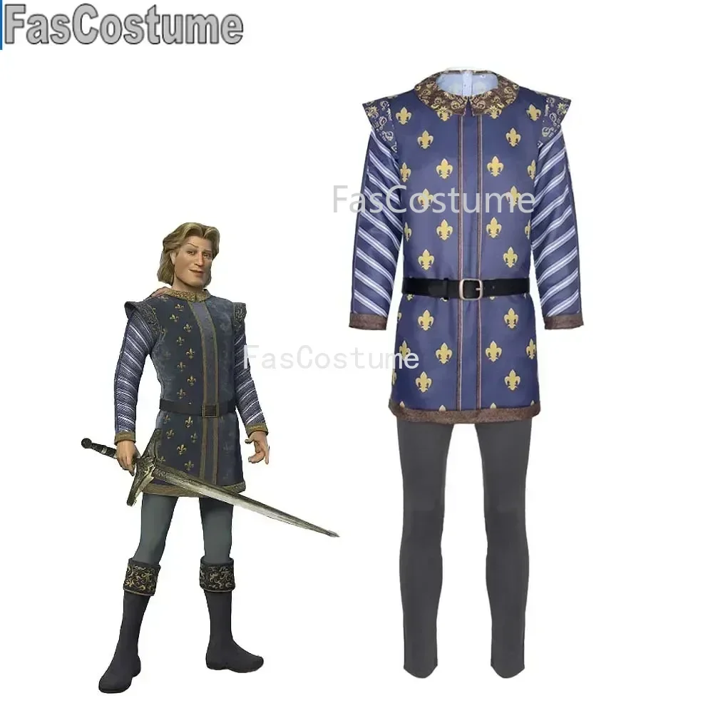 

FasCostume Monster Shrek cosplay costume, Shrek discovered prince cosplay performance costume, Halloween factory stock