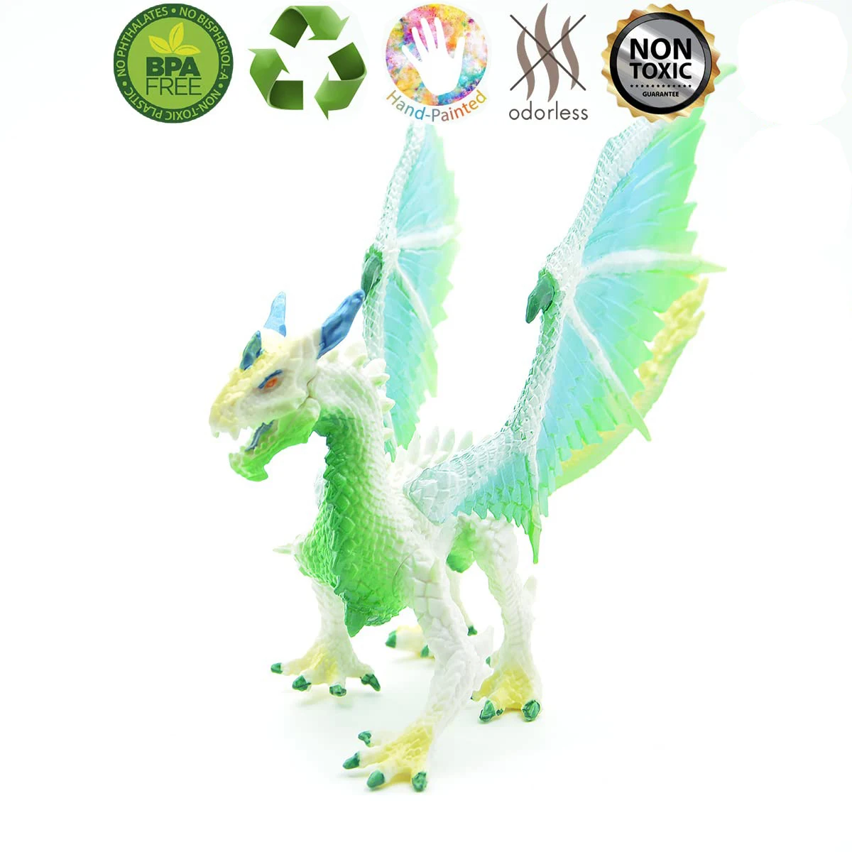 Ice Dragon Toy Action Figure For Kids Ages 7-12 Dinosaur Toys Fantasy World Simulation Toy Dinosaur Collection Model