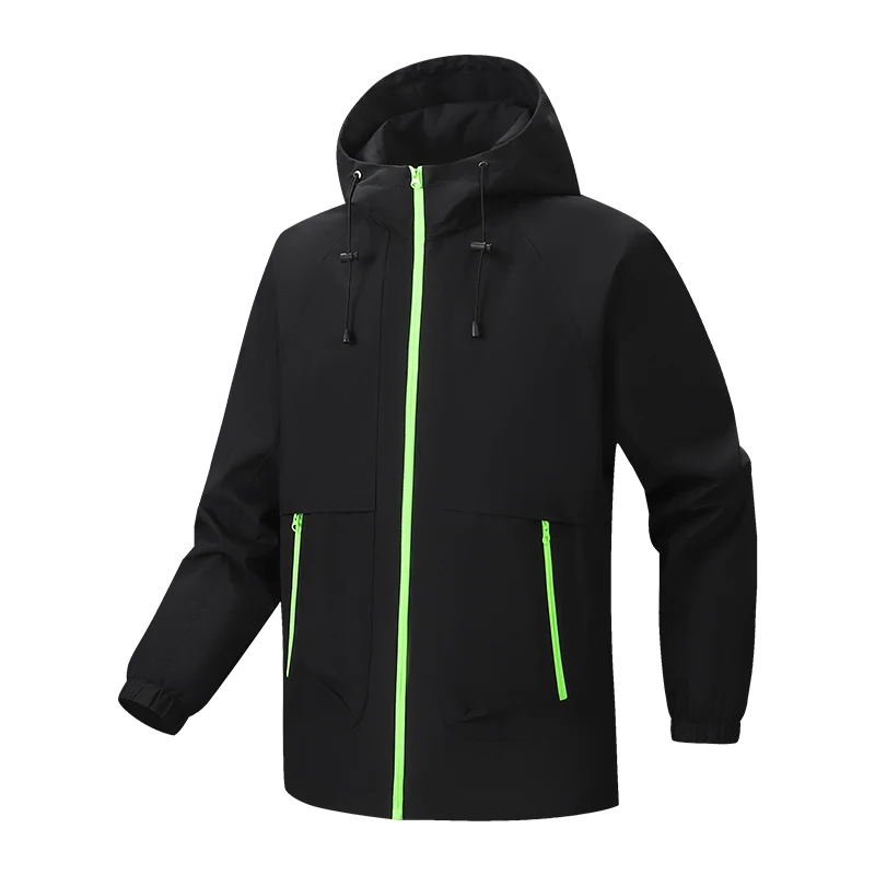 Outdoor Soft Shell Windbreaker Men's Waterproof Windproof Ski Mountaineering Clothes Jacket New Autumn Casual Sports Hooded Coat
