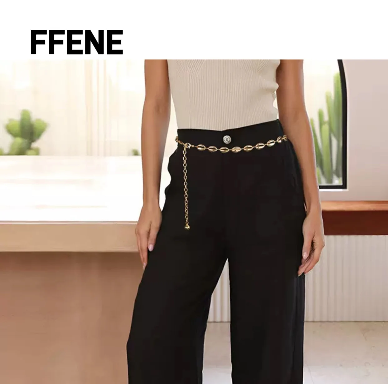 

European and American hot-selling fashion spicy girl decoration metal waist chain women's luxury chain bohemian versatile belt