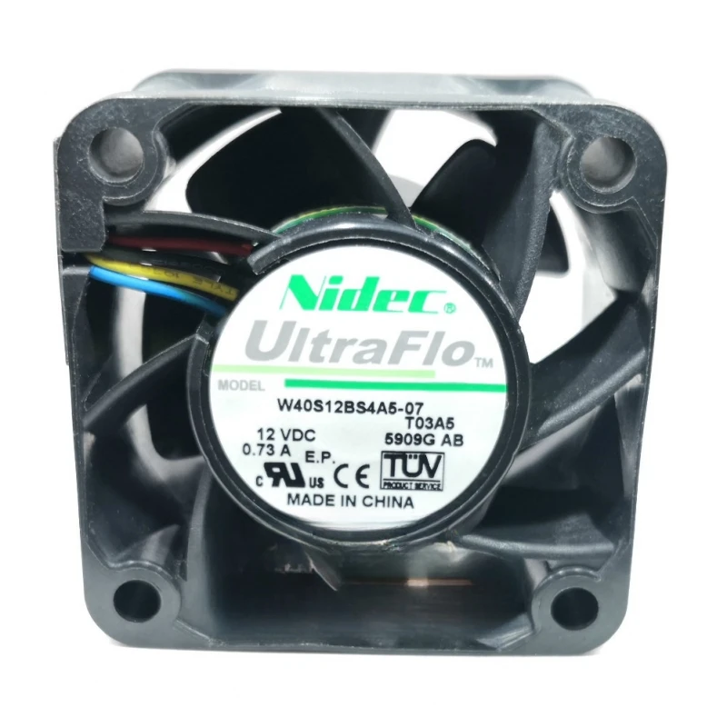 Ventilador de Refrigeração Original PWM, 4 Fios, 4cm, 12V, 0.67A, W40S12BS3D5, 4028