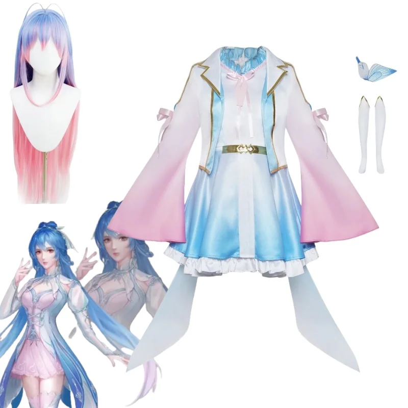 Anime Doula Continent Goddess of Light Cosplay Costume Tang Wutong Game Halloween Dress Uniform Suit ﻿