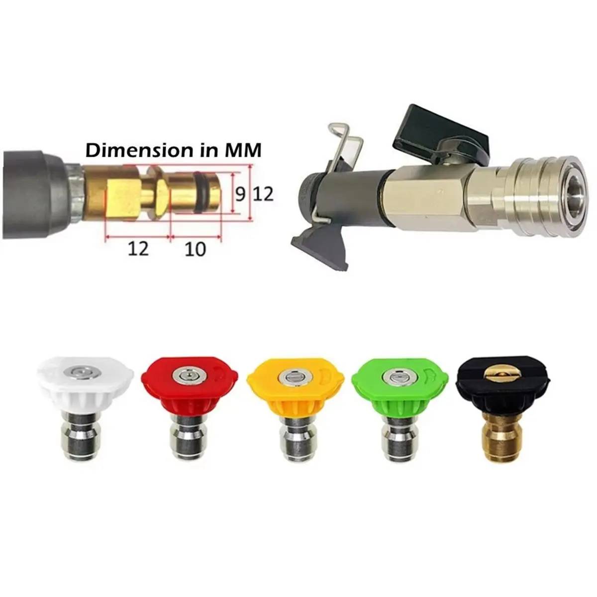 High Pressure Wash Ball Valve Kit 1/4