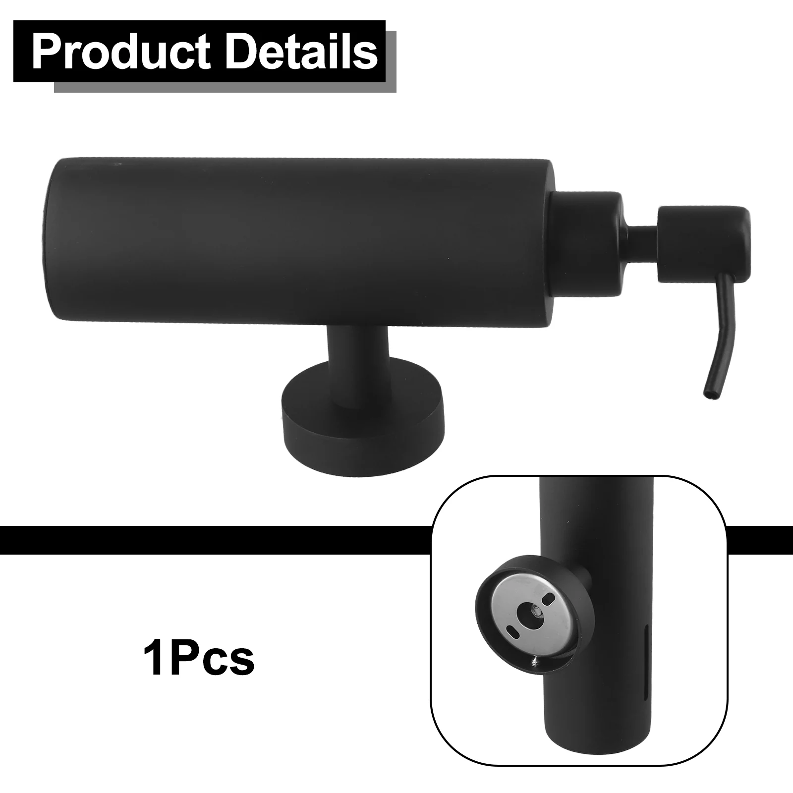 

Bathroom Kitchen Silver Soap Dispenser Stylish Soap Dispenser Large Capacity Unique Nozzle Design Versatile Use