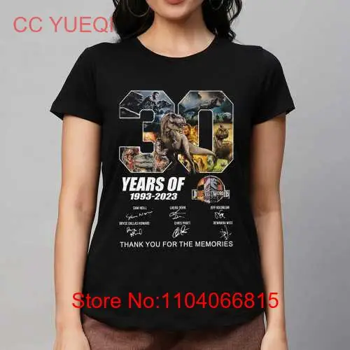 30 Years Of 1993 – 2023 Jurassic World Thank You For The Memories T-shirt