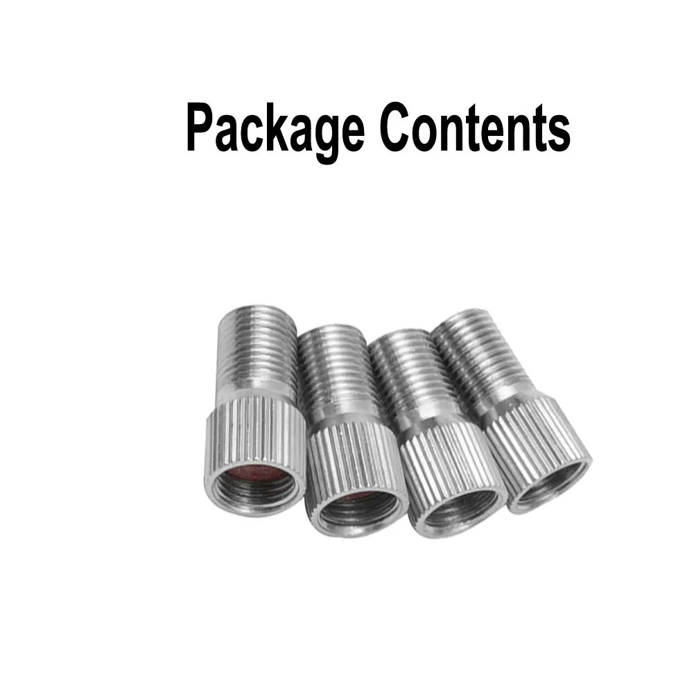 

Accessories Extension Valve Stem 25mm Cap Wheel Brand New Chrome For Car Truck High Quality Replacement Silver