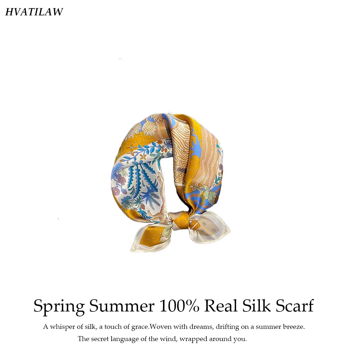 

Новый 100% натуральный шелковый платок-бандана для женщин, квадратный шарф-косынка, весенне-летняя модная роскошная высококачественная хиджаб-шаль, буфанда