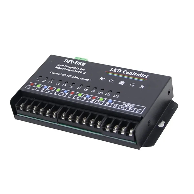 controlador de programacao autonoma 12way programavel usb faca voce mesmo led rgb controlador para 3528 5050 strip module duravel 01