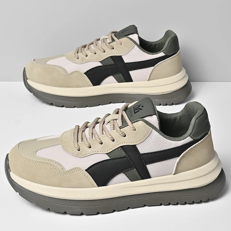 

2025New Comfortable Casual Thick-Soled Breathable Agan Shoes Versatile Casual Shoes High-Quality Men's Sports Shoes