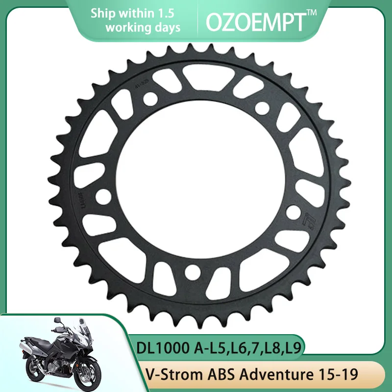 

OZOEMPT 525-42T Motorcycle Rear Sprocket Apply to DL1000 A-L5,L6,7,L8,L9 V-Strom ABS Adventure DL1000 V-Strom XT SE ABS