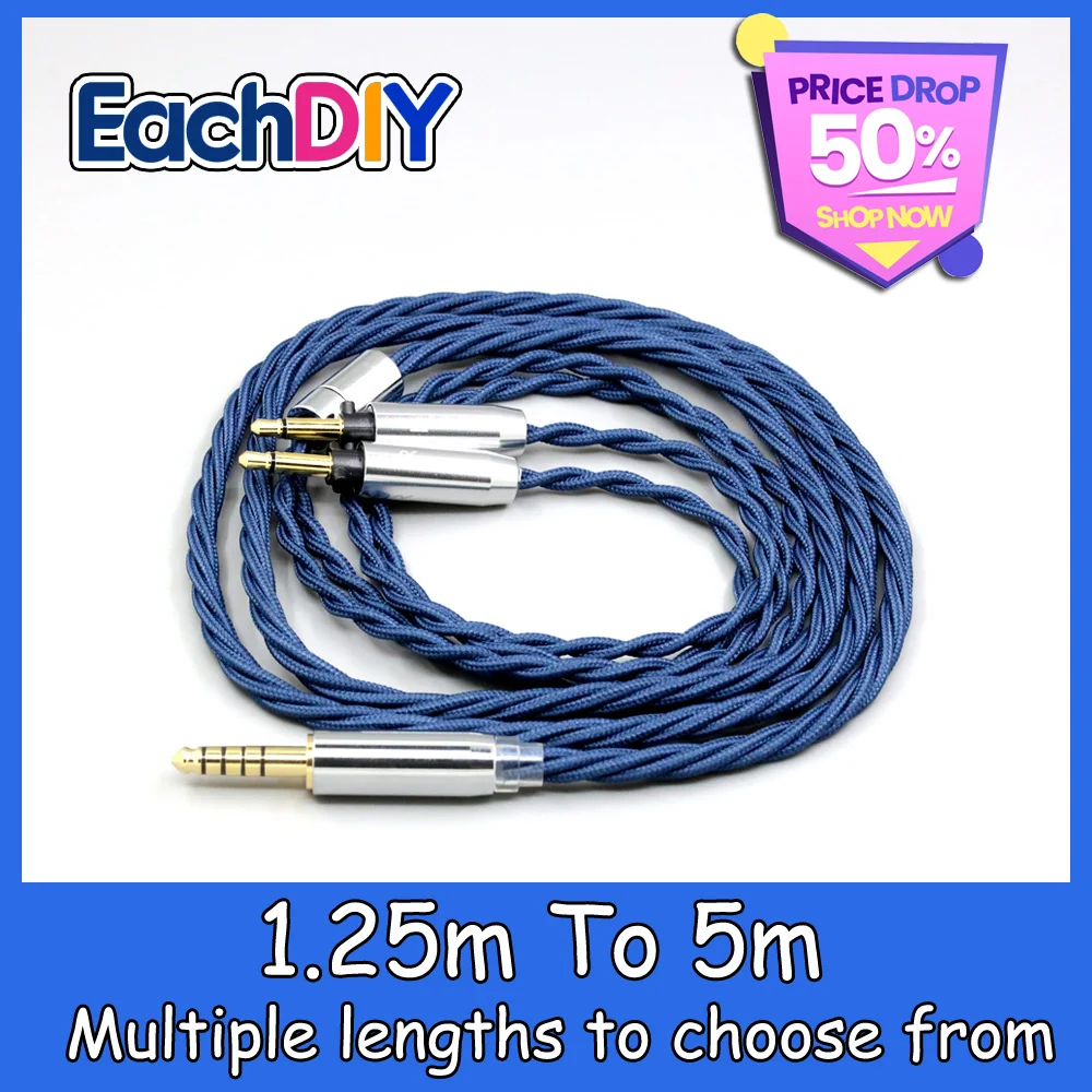 

99% Pure Silver Alloy Full Sleeved Earphone Cable For Final Audio SONOROUS IV VI VIII X D8000 Design Pando Hope vi 1:1 LN009011