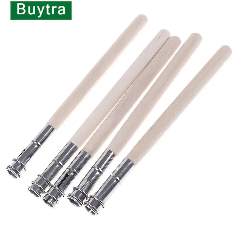 Hot 5Pcs Pencil Extender Adjustable Wooden Lengthener Holder Painting Drawing Tool