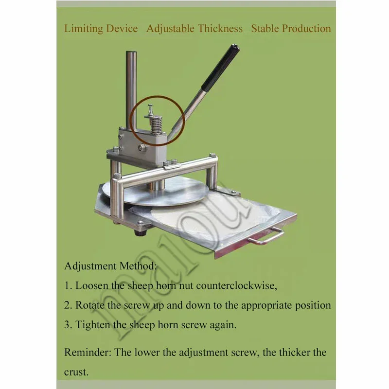 Ручной пресс для теста для пиццы, 20/25/30 см