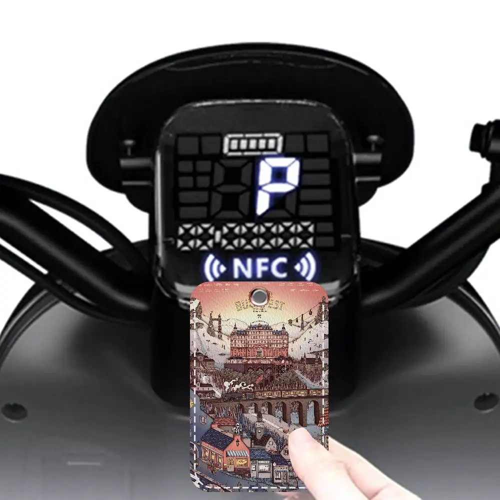 The Grand Budapest Hotel Keychain With Access Card Holder, Bus Pass & Meal Card ID Bank Card Protective Case For Security