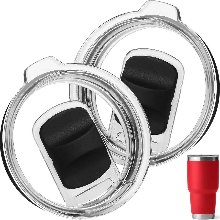 

2 Pack 30 oz Tumbler Lids Replacement Tumbler Lids for 30 oz Tumbler 14 oz Mug 26 oz Cup 35 oz Straw Mug Magnetic Slider Swit