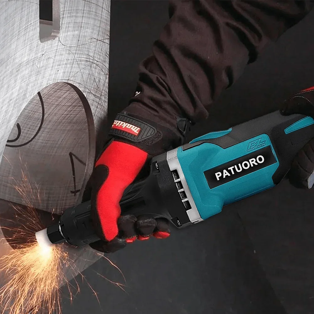 Imagem -05 - Moedor sem Escova Polimento de Velocidades Ferramenta de Gravação Elétrica Rotativa sem Fio Portátil Máquina de Moer para Makita Bateria de 18v