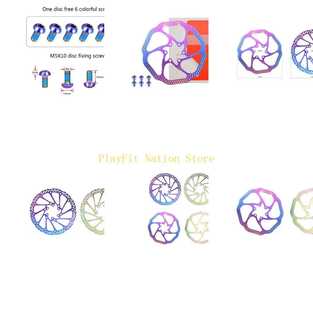 

Ротор дискового тормоза велосипеда из нержавеющей стали 242F с 6 болтами 160 мм для шоссейного велосипеда, MTB